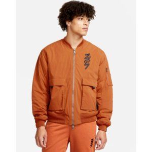 Nike Jordan Zion Flight Full Zip Jacket Dark Russet/Dark Teal Men's 2XL New $300